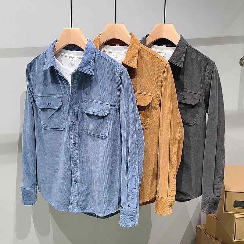 メンズ ファッション 服 オシャレ シンプル 大人 かっこいい 大きいサイズ ストリート 紳士服 シャツ ジャケット 春秋 カジュアル ファッション トップス レトロ