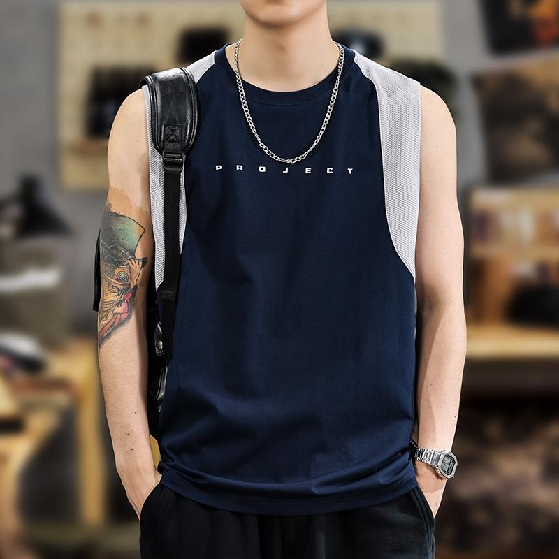 メンズ ファッション 服 オシャレ シンプル 大人 かっこいい 大きいサイズ ストリート 紳士服 夏 ノースリーブ ベ メリカン カジュアル スポーツ チョッキ メッシュ 通気性 アンダー シャツ