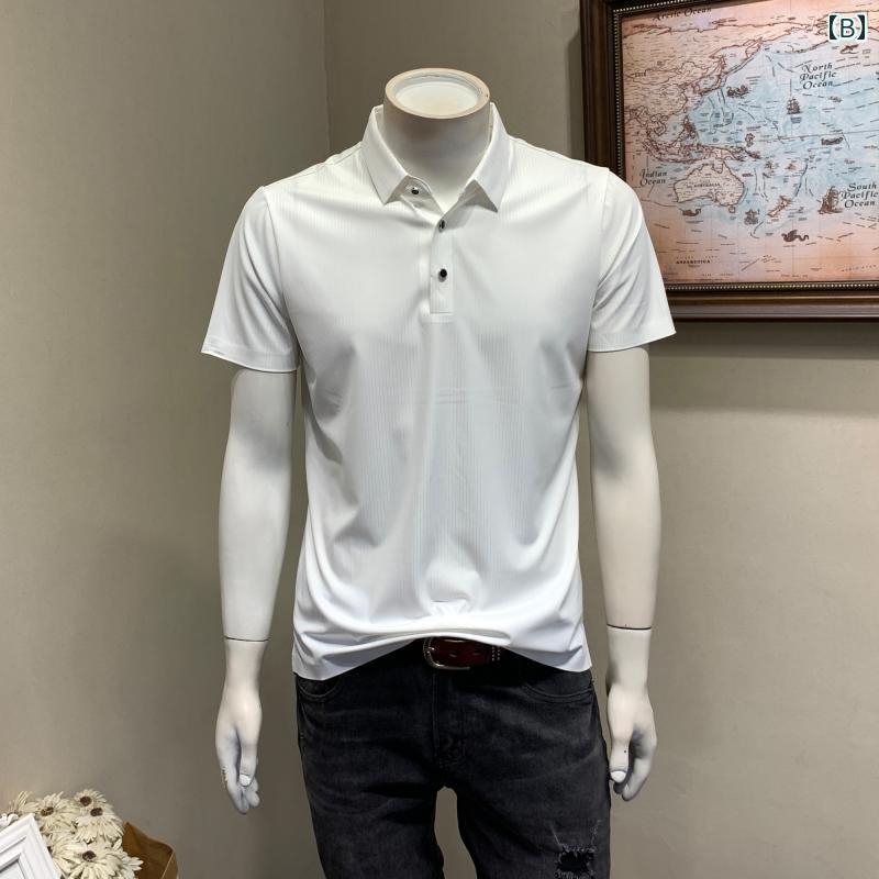 メンズ ファッション 服 オシャレ シンプル 大人 かっこいい 大きいサイズ ストリート 紳士服 夏 ビジネス カジュアル ポロ シャツ フィット 半袖 T シャツ 通勤 トップス