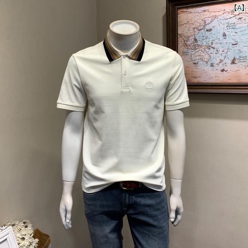 メンズ ファッション 服 オシャレ シンプル 大人 かっこいい 大きいサイズ ストリート 紳士服 夏 アメカジ ポロ シャツ 半袖 T シャツ 五分袖 レイヤリング トップス