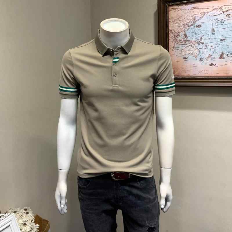 メンズ ファッション 服 オシャレ シンプル 大人 かっこいい 大きいサイズ ストリート 紳士服 夏 半袖 T シャツ 韓国 スタイル スリム ボトム ポロ シャツ
