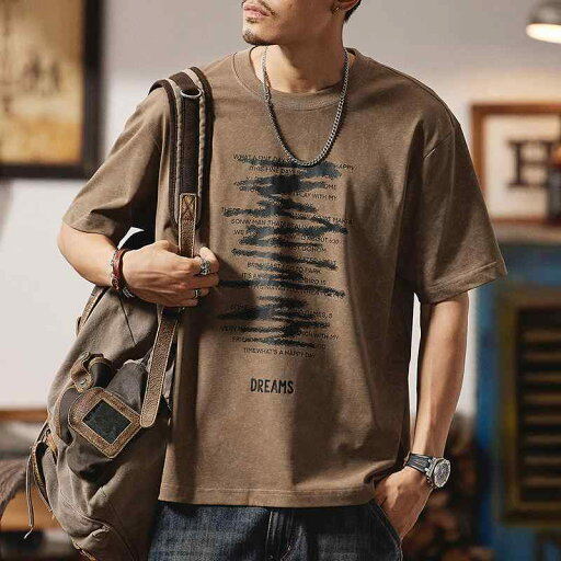 メンズ ファッション 服 オシャレ シンプル 大人 かっこいい 大きいサイズ ストリート 紳士服 アメリカン レトロ 半袖 T シャツ 夏 ラウンドネック ヘビー メンズ ファッション 服 オシャレ シンプル 大人 かっこいい 大きいサイズ ストリート 紳士服 アメリカン レトロ 半袖 T シャツ 夏 ラウンドネック ヘビー