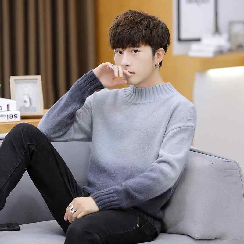 メンズ 服 シンプル ファッション オシャレ 大人 かっこいい 大きいサイズ ストリート 紳士服 セーター ハーフ タートルネック 秋冬 スリムフィット カラーマッチング カジュアル