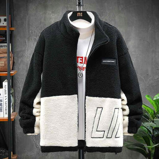 メンズ 服 シンプル ファッション オシャレ 大人 かっこいい 大きいサイズ ストリート 紳士服 スタンドカラー ジャケット グレーン ベルベット 秋冬 ラムウール フリースジャケット メンズ 服 シンプル ファッション オシャレ 大人 かっこいい 大きいサイズ ストリート 紳士服 スタンドカラー ジャケット グレーン ベルベット 秋冬 ラムウール フリースジャケット