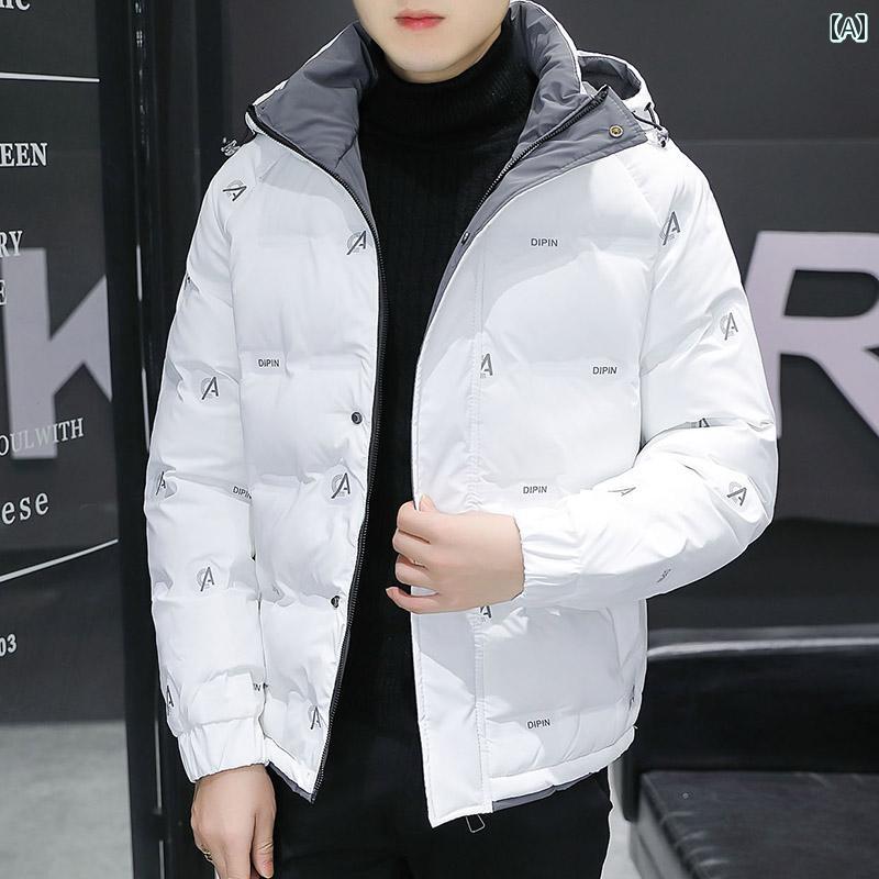メンズ 服 シンプル ファッション オシャレ 大人 かっこいい 大きいサイズ ストリート 紳士服 綿 ジャケット 冬 フード ダウン パッド 暖かい