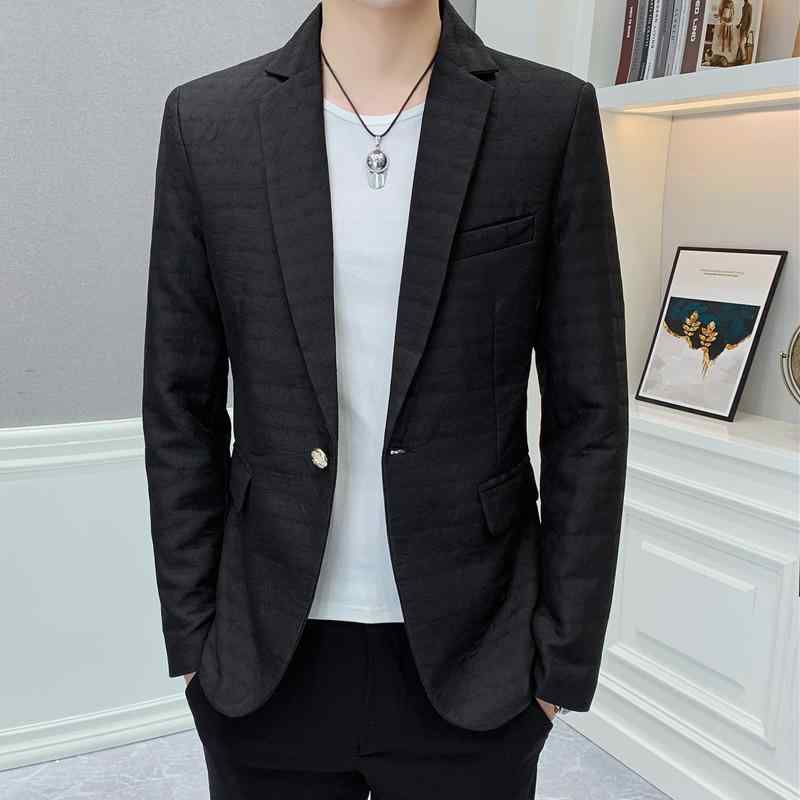 乐天商城 - メンズ 服 シンプル ファッション オシャレ 大人 かっこいい 大きいサイズ ストリート 紳士服 カジュアル スーツ ジャケット ハイエンド 薄手 春秋 トップス