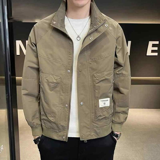 メンズ 服 シンプル ファッション オシャレ 大人 かっこいい 大きいサイズ ストリート 紳士服 スタンドカラー ジャケット トップス ファッション カジュアル ワークウェア メンズ 服 シンプル ファッション オシャレ 大人 かっこいい 大きいサイズ ストリート 紳士服 スタンドカラー ジャケット トップス ファッション カジュアル ワークウェア