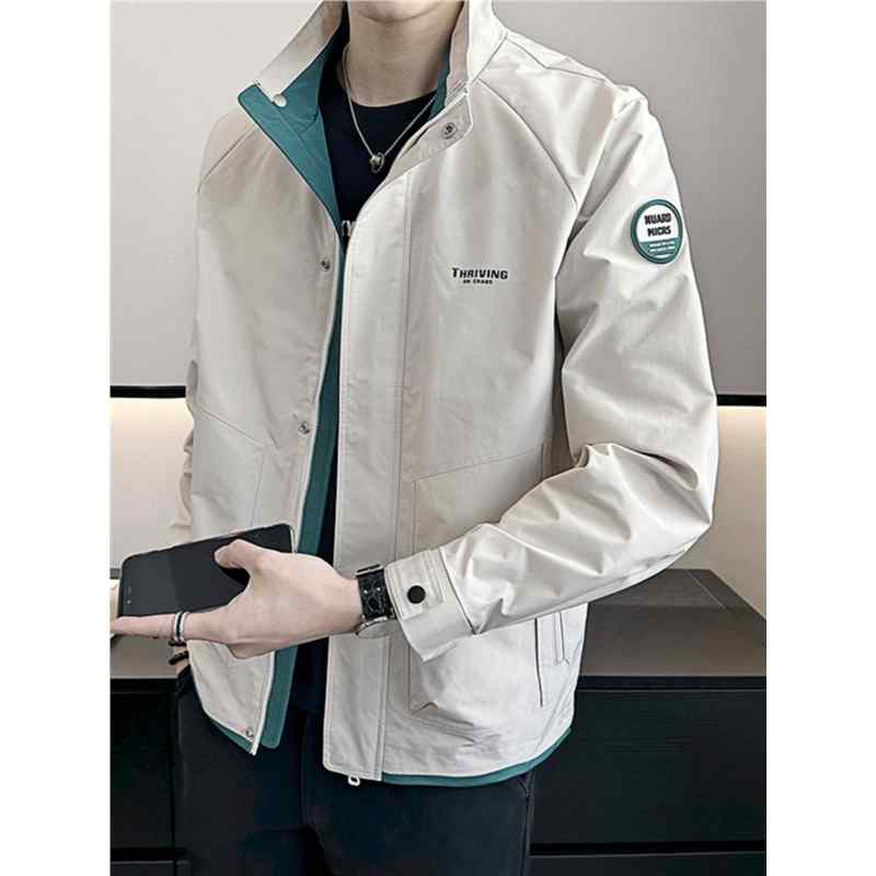 メンズ 服 シンプル ファッション オシャレ 大人 かっこいい 大きいサイズ ストリート 紳士服 ジャケット 秋 ジャケット ファッション ワークウェア トップス ハイエンド スタンドカラー