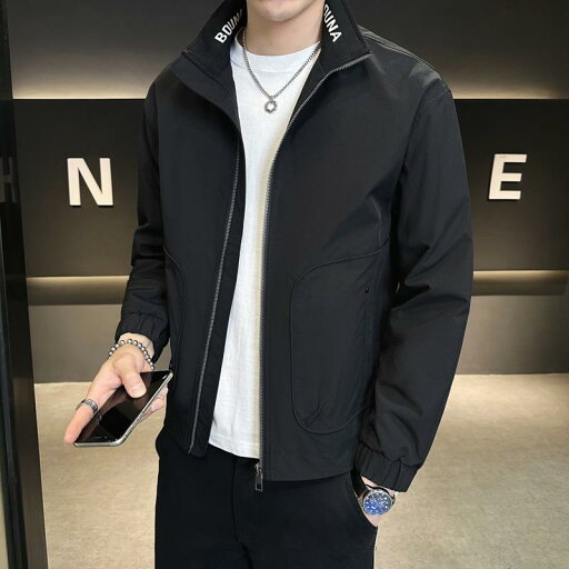 メンズ 服 シンプル ファッション オシャレ 大人 かっこいい 大きいサイズ ストリート 紳士服 春 ジャケット スリム トップス 単品 コート カジュアル 快適 スタンドカラー メンズ 服 シンプル ファッション オシャレ 大人 かっこいい 大きいサイズ ストリート 紳士服 春 ジャケット スリム トップス 単品 コート カジュアル 快適 スタンドカラー