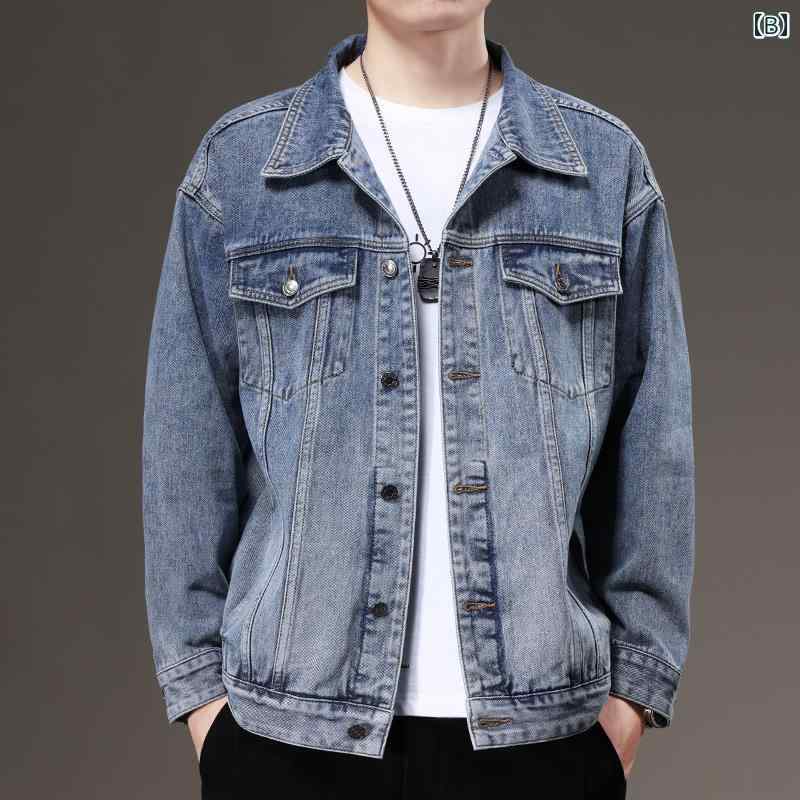 メンズ 服 シンプル ファッション オシャレ 大人 かっこいい 大きいサイズ ストリート 紳士服 デニムジャケット ワークジャケット 秋　冬 ゆったり カジュアル