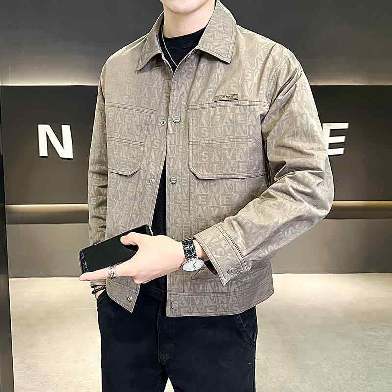 メンズ 服 シンプル ファッション オシャレ 大人 かっこいい 大きいサイズ ストリート 紳士服 ジャケット スリム プリント トップス