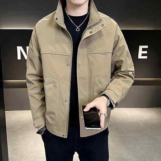 メンズ 服 シンプル ファッション オシャレ 大人 かっこいい 大きいサイズ ストリート 紳士服 秋 ジャケット スタンドカラー ハイエンド ファッション カジュアル トップス メンズ 服 シンプル ファッション オシャレ 大人 かっこいい 大きいサイズ ストリート 紳士服 秋 ジャケット スタンドカラー ハイエンド ファッション カジュアル トップス