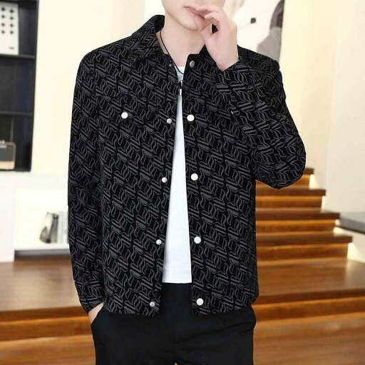 メンズ 服 シンプル ファッション オシャレ 大人 かっこいい 大きいサイズ ストリート 紳士服 スリム カジュアル ハイエンド アート フル プリント ジャケット メンズ 服 シンプル ファッション オシャレ 大人 かっこいい 大きいサイズ ストリート 紳士服 スリム カジュアル ハイエンド アート フル プリント ジャケット