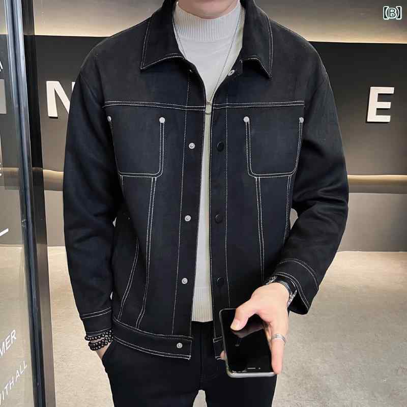 メンズ 服 シンプル ファッション オシャレ 大人 かっこいい 大きいサイズ ストリート 紳士服 ジャケット カジュアル 快適 トップス