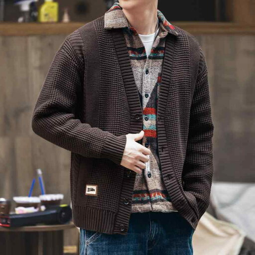 メンズ 服 シンプル ファッション オシャレ 大人 かっこいい 大きいサイズ ストリート 紳士服 ハイエンド アメリカン シンプル ニットカーディガン セーター 秋 ジャケット メンズ 服 シンプル ファッション オシャレ 大人 かっこいい 大きいサイズ ストリート 紳士服 ハイエンド アメリカン シンプル ニットカーディガン セーター 秋 ジャケット