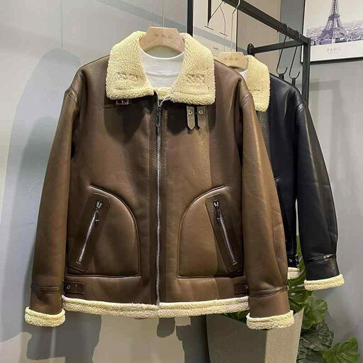 メンズ 服 シンプル ファッション オシャレ 大人 かっこいい 大きいサイズ ストリート 紳士服 ファー エコ レザージャケット ベルベット 冬 ライダースラム ファージャケット メンズ 服 シンプル ファッション オシャレ 大人 かっこいい 大きいサイズ ストリート 紳士服 ファー エコ レザージャケット ベルベット 冬 ライダースラム ファージャケット
