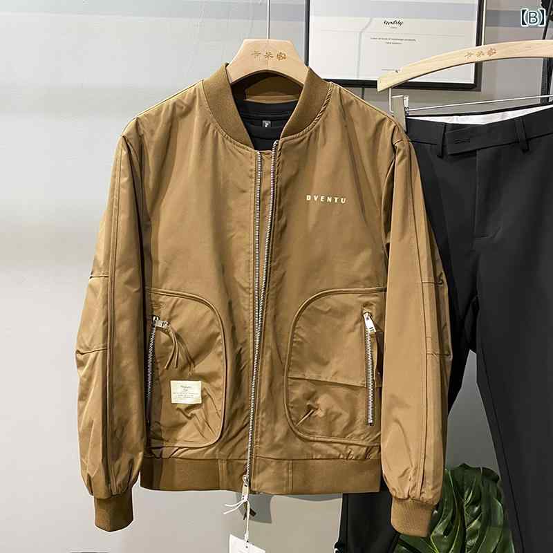 メンズ 服 シンプル ファッション オシャレ 大人 かっこいい 大きいサイズ ストリート 紳士服 ビジネス カジュアル 野球襟 ジャケット スリム ジャケット トップス