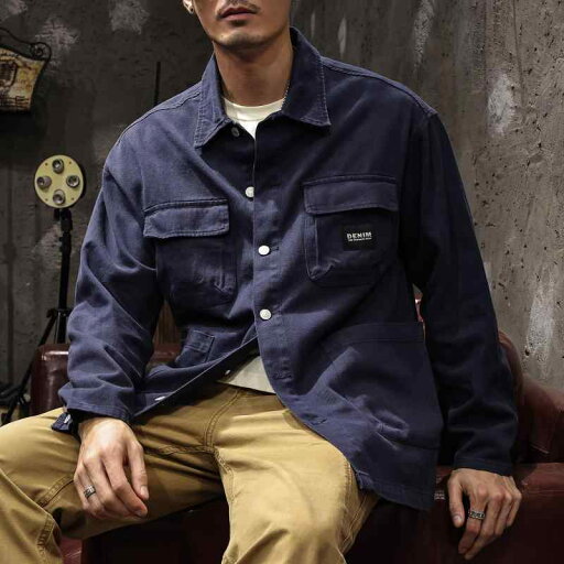 メンズ 服 シンプル ファッション オシャレ 大人 かっこいい 大きいサイズ ストリート 紳士服 マルチ ポケット ワークウェア デニムジャケット アメリカン ジャケット トップス メンズ 服 シンプル ファッション オシャレ 大人 かっこいい 大きいサイズ ストリート 紳士服 マルチ ポケット ワークウェア デニムジャケット アメリカン ジャケット トップス
