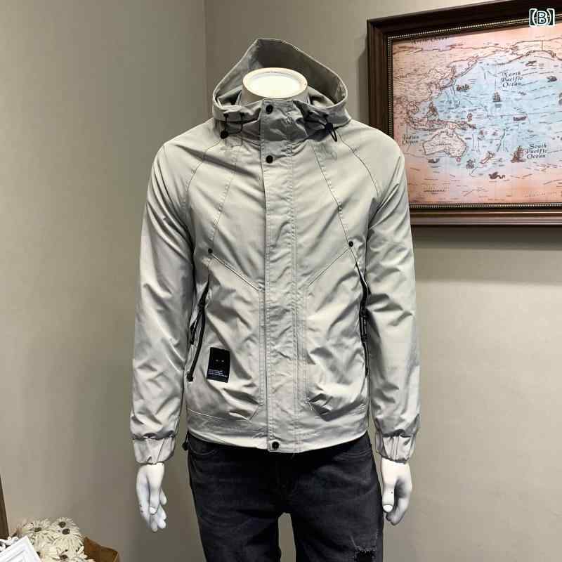 メンズ 服 シンプル ファッション オシャレ 大人 かっこいい 大きいサイズ ストリート 紳士服 カジュアル フード ジャケット スリム アウトドア ワークウェア