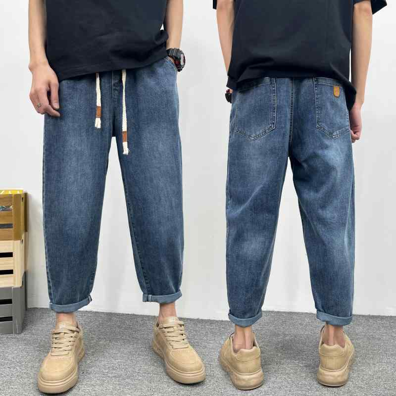 Rakuten - メンズ 服 シンプル ファッション オシャレ 大人 かっこいい 大きいサイズ ストリート 紳士服 春秋 カジュアル パンツ ストレート レッグ ハイエンド ウェア フレア ライト ブルー ジーンズ
