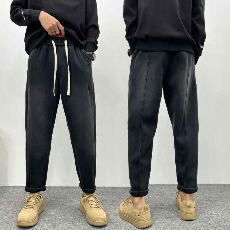 Rakuten - メンズ 服 シンプル ファッション オシャレ 大人 かっこいい 大きいサイズ ストリート 紳士服 春秋 カジュアル パンツ スポーツ コントラスト グラデーション ハイエンド ワイド レッグ ストレート