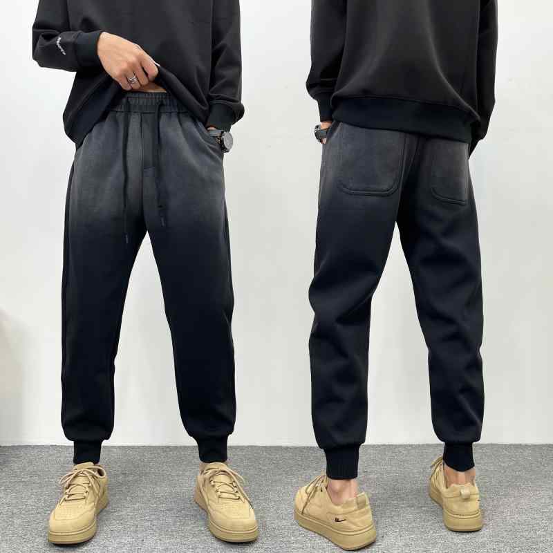 メンズ 服 シンプル ファッション オシャレ 大人 かっこいい 大きいサイズ ストリート 紳士服 春秋 カジュアル パンツ スポーツ グラデーション ハイエンド ズボン スウェットパンツ