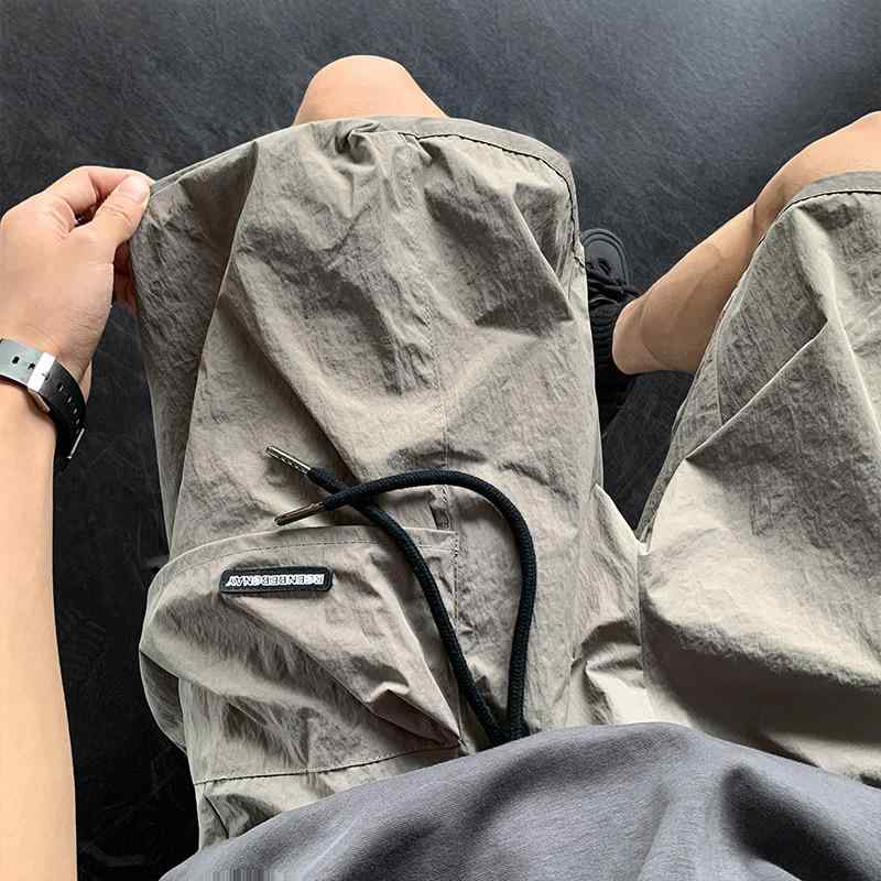 Rakuten - メンズ 服 シンプル ファッション オシャレ 大人 かっこいい 大きいサイズ ストリート 紳士服 多機能 ワークパンツ 夏 薄手 ゆったり パンツ アメリカン ファッション カジュアル 速乾 五分丈