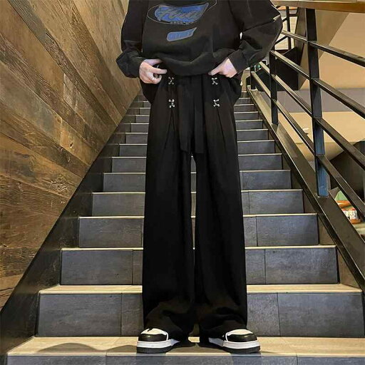 メンズ 服 シンプル ファッション オシャレ 大人 かっこいい 大きいサイズ ストリート 紳士服 秋 ボタン 黒 スーツ パンツ アメリカン ドレープ ワイド レッグ ハイエンド ストレート カジュアル メンズ 服 シンプル ファッション オシャレ 大人 かっこいい 大きいサイズ ストリート 紳士服 秋 ボタン 黒 スーツ パンツ アメリカン ドレープ ワイド レッグ ハイエンド ストレート カジュアル