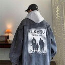 メンズ 服 シンプル ファッション オシャレ 大人 かっこいい 大きいサイズ ストリート 紳士服 アメリカンデニムジャケット 春秋 フード トップス ハイエンド ワークジャケット