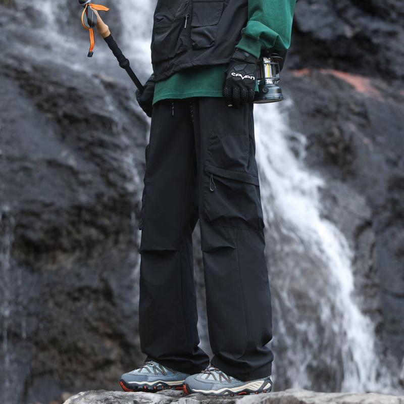 メンズ 服 シンプル ファッション オシャレ 大人 かっこいい 大きいサイズ ストリート 紳士服 撥水 パンツ 秋 アメリカン 多機能 ゆったり アウトドア ハイキング