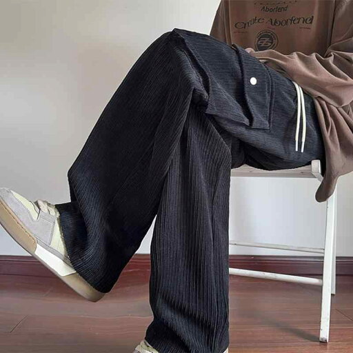 メンズ 服 シンプル ファッション オシャレ 大人 かっこいい 大きいサイズ ストリート 紳士服 黒 コーデュロイ ビッグ ポケット ワイド レッグ パンツ ストレート カジュアル ズボン メンズ 服 シンプル ファッション オシャレ 大人 かっこいい 大きいサイズ ストリート 紳士服 黒 コーデュロイ ビッグ ポケット ワイド レッグ パンツ ストレート カジュアル ズボン