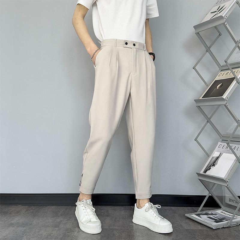 メンズ 服 シンプル ファッション オシャレ 大人 かっこいい 大きいサイズ ストリート 紳士服 カーキ カジュアル パンツ 夏 ハイエンド..
