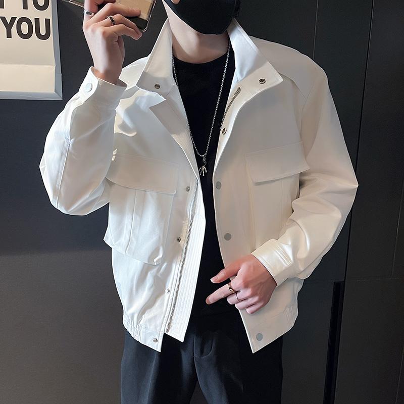 Rakuten - メンズ 服 シンプル ファッション オシャレ 大人 かっこいい 大きいサイズ ストリート 紳士服 ワークジャケット ハイエンド センセーショナル ジャケット 春秋