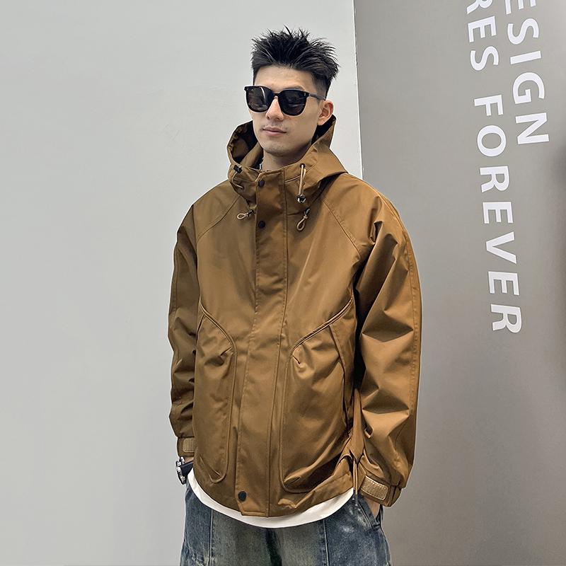 メンズ 服 シンプル ファッション オシャレ 大人 かっこいい 大きいサイズ ストリート 紳士服 ジャケット アウトドア スポーツ 防風 アメリカン カジュアル(4)