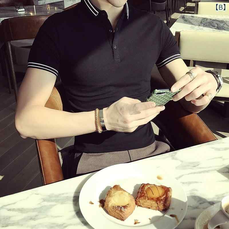 メンズ 服 シンプル ファッション オシャレ 大人 かっこいい 大きいサイズ ストリート 紳士服 冷感 スタンドカラー ポロシャツ 半袖 夏 快適 T シャツ