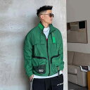 メンズ 服 シンプル ファッション オシャレ 大人 かっこいい 大きいサイズ ストリート 紳士服 スタンドカラー ワークウェア トップス ジャケット アメリカン レター カジュアル