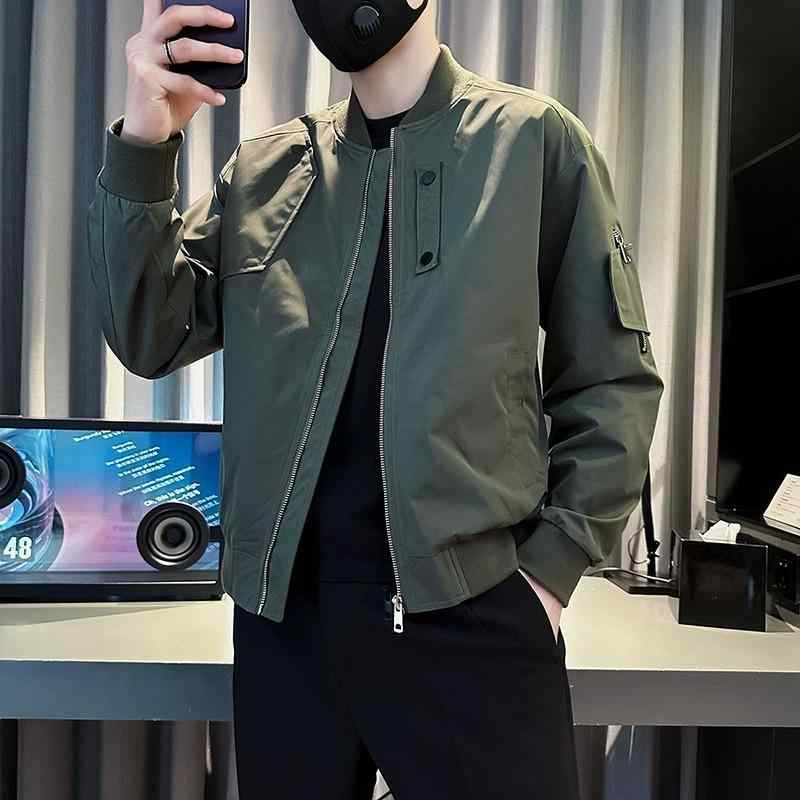 乐天商城 - メンズ 服 シンプル ファッション オシャレ 大人 かっこいい 大きいサイズ ストリート 紳士服 春秋 ジャケット ハイエンド カジュアル ワークウェア