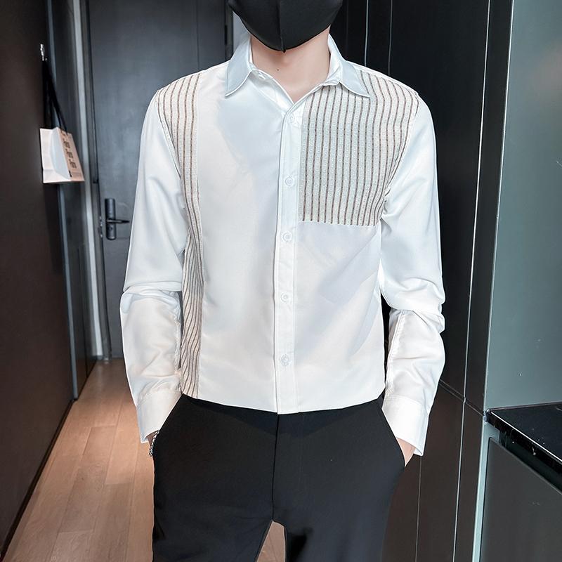 メンズ 服 シンプル ファッション オシャレ 大人 かっこいい 大きいサイズ ストリート 紳士服 シャツ 長袖 トップス ジャケット