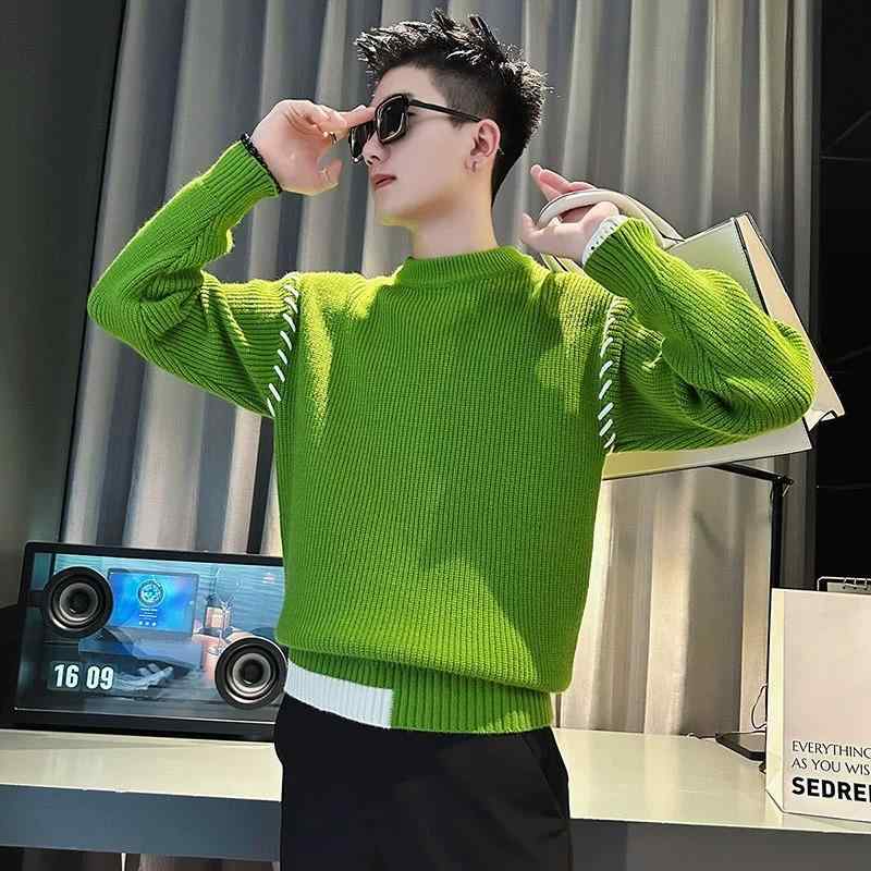 メンズ 服 シンプル ファッション オシャレ 大人 かっこいい 大きいサイズ ストリート 紳士服 グリーン..