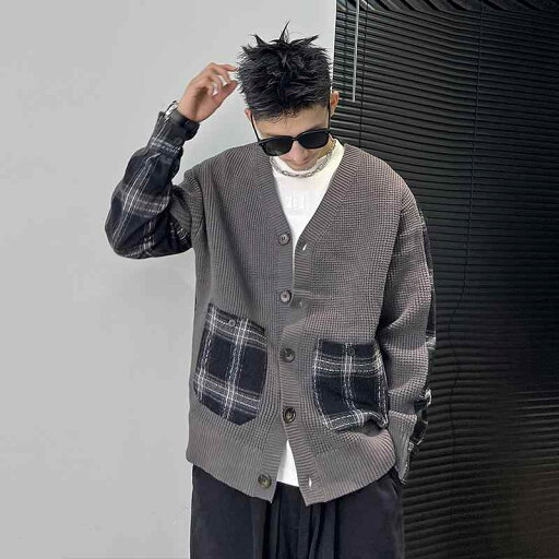 メンズ 服 シンプル ファッション オシャレ 大人 かっこいい 大きいサイズ ストリート 紳士服 カーディガン セーター カジュアル チェック柄 ジャケット メンズ 服 シンプル ファッション オシャレ 大人 かっこいい 大きいサイズ ストリート 紳士服 カーディガン セーター カジュアル チェック柄 ジャケット