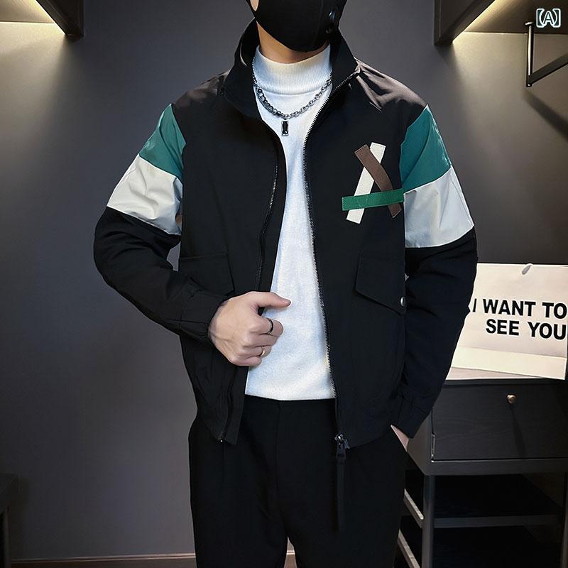 メンズ 服 シンプル ファッション オシャレ 大人 かっこいい 大きいサイズ ストリート 紳士服 ジャケット カジュアル トップス