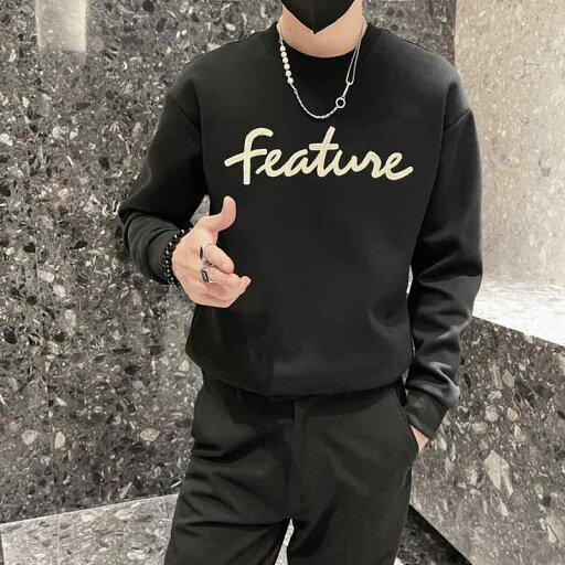 メンズ 服 シンプル ファッション オシャレ 大人 かっこいい 大きいサイズ ストリート 紳士服 レター プリントスウェット シャツ シンプル T 長袖 快適 プルオーバー メンズ 服 シンプル ファッション オシャレ 大人 かっこいい 大きいサイズ ストリート 紳士服 レター プリントスウェット シャツ シンプル T 長袖 快適 プルオーバー