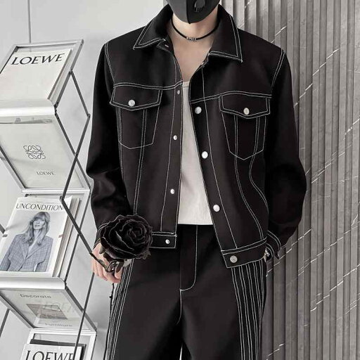 メンズ 服 シンプル ファッション オシャレ 大人 かっこいい 大きいサイズ ストリート 紳士服 ハイエンド ジャケット カジュアル トップス スプリング メンズ 服 シンプル ファッション オシャレ 大人 かっこいい 大きいサイズ ストリート 紳士服 ハイエンド ジャケット カジュアル トップス スプリング