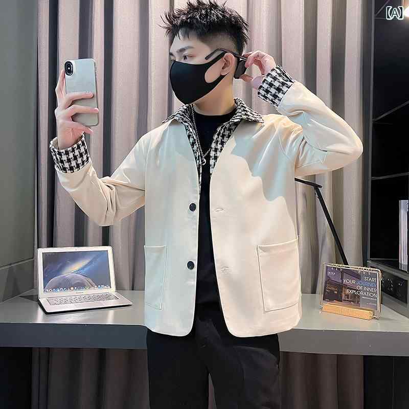 メンズ 服 シンプル ファッション オシャレ 大人 かっこいい 大きいサイズ ストリート 紳士服 ジャケット 春服