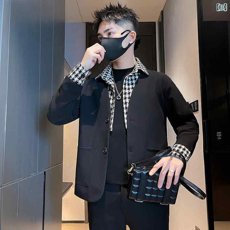 メンズ 服 シンプル ファッション オシャレ 大人 かっこいい 大きいサイズ ストリート 紳士服 ジャケット 春服