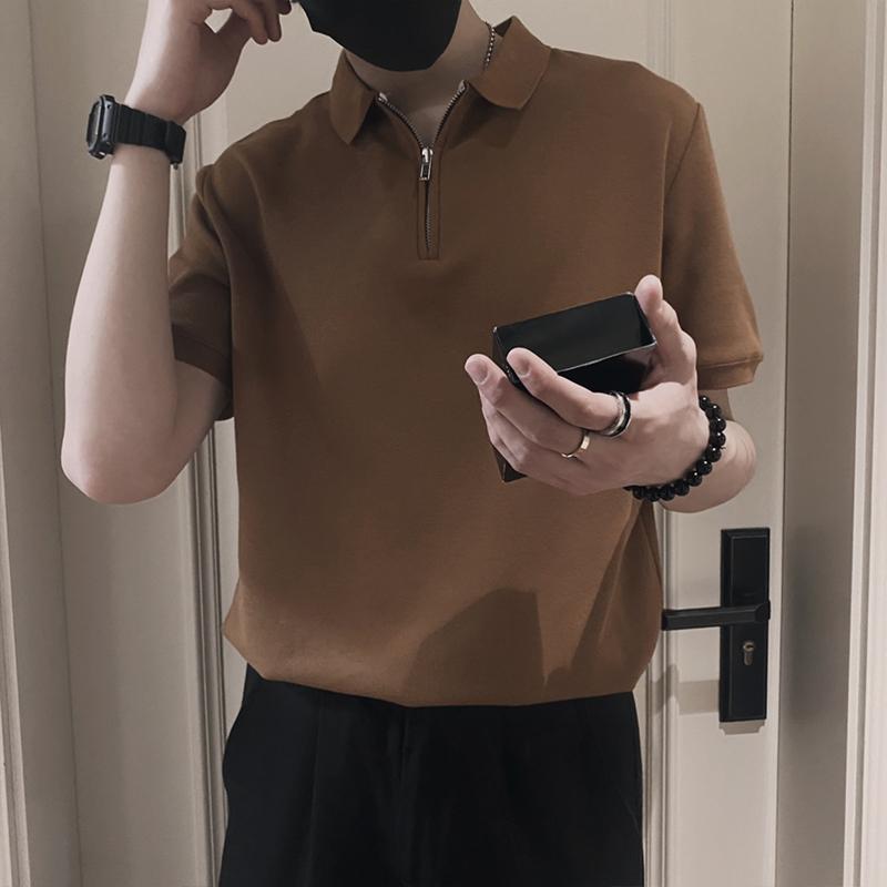 メンズ 服 シンプル ファッション オシャレ 大人 かっこいい 大きいサイズ ストリート 紳士服 無地 半袖 ポロシャツ シンプル T シャツ 夏 厚手