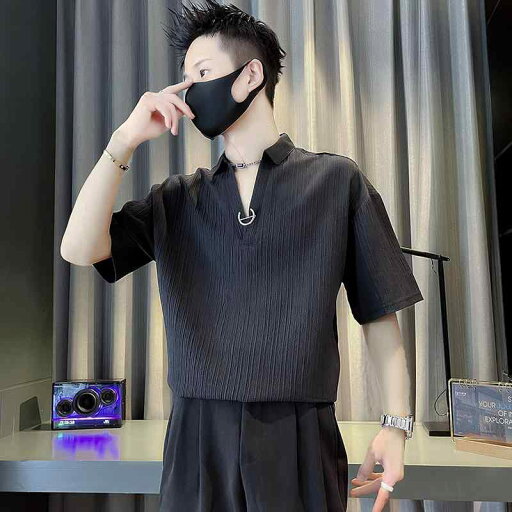 メンズ 服 シンプル ファッション オシャレ 大人 かっこいい 大きいサイズ ストリート 紳士服 T シャツ 半袖 ファッション カジュアル Vネック 夏 トップス ポロシャツ メンズ 服 シンプル ファッション オシャレ 大人 かっこいい 大きいサイズ ストリート 紳士服 T シャツ 半袖 ファッション カジュアル Vネック 夏 トップス ポロシャツ