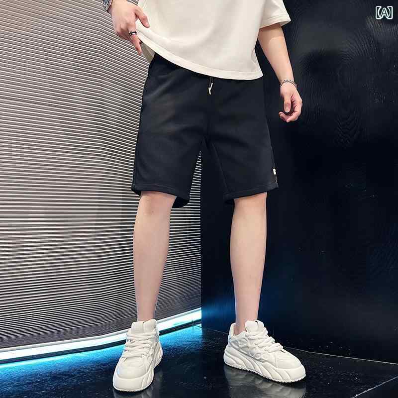 メンズ 服 シンプル ファッション オシャレ 大人 かっこいい 大きいサイズ ストリート 紳士服 夏 カジュアル パンツ 快適 五分丈 薄手