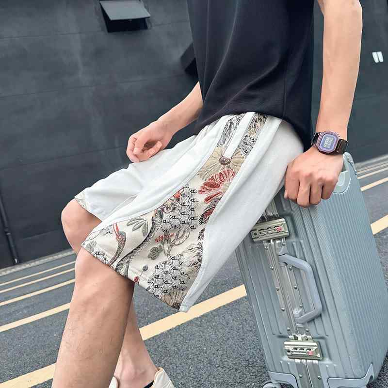 メンズ 服 シンプル ファッション オシャレ 大人 かっこいい 大きいサイズ ストリート 紳士服 カラフル ビーチ パンツ カジュアル 五分丈 夏 スポーツ