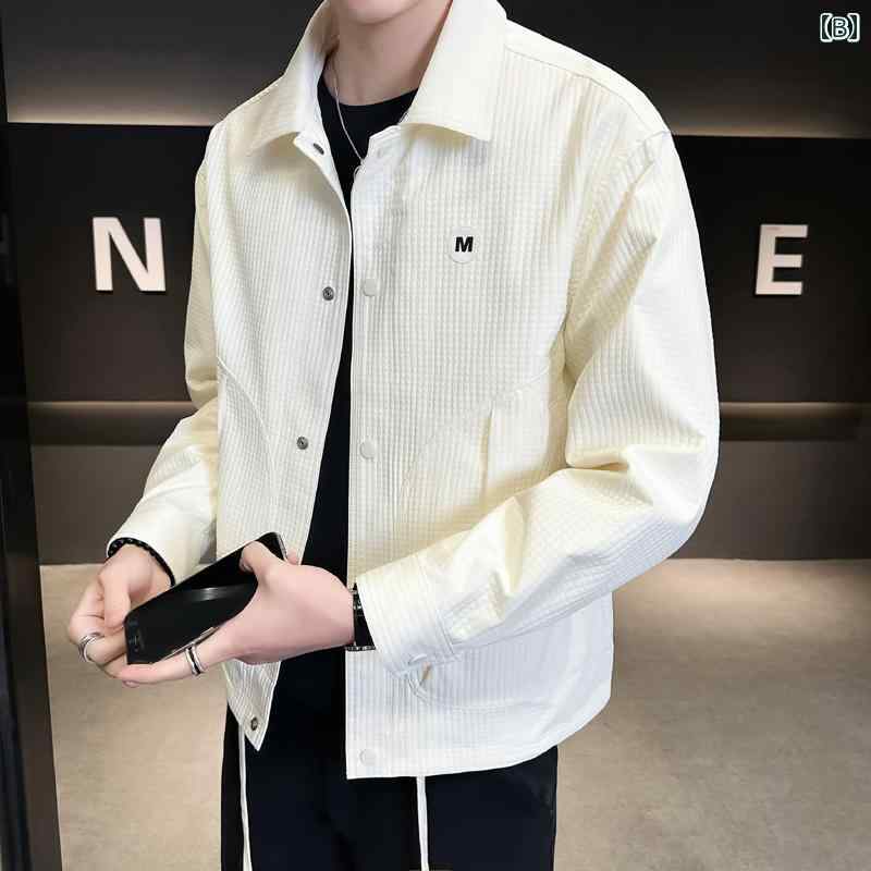 メンズ 服 シンプル ファッション オシャレ 大人 かっこいい 大きいサイズ ストリート 紳士服 ジャケット 服 カジュアル 秋 トップス